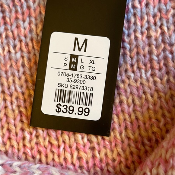 New cropped pink sweater size M - Picture 3 of 5